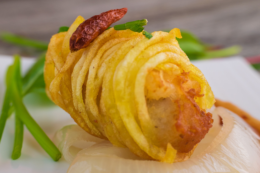 Atadillo de Langostinos detalle