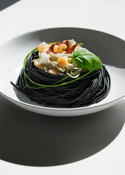 Pasta Negra a contraluz