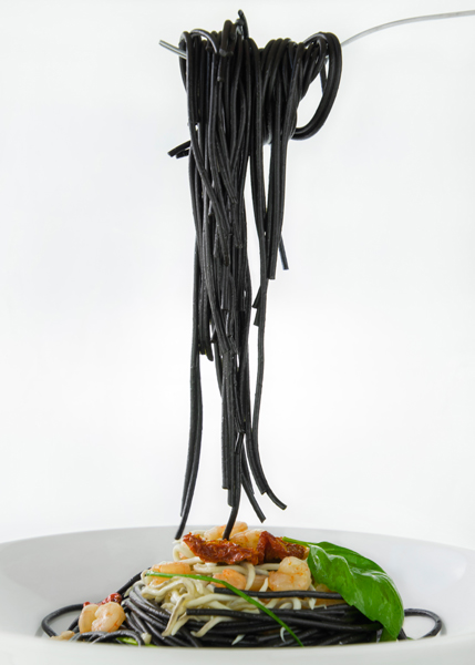 Pasta Negra enrrollada