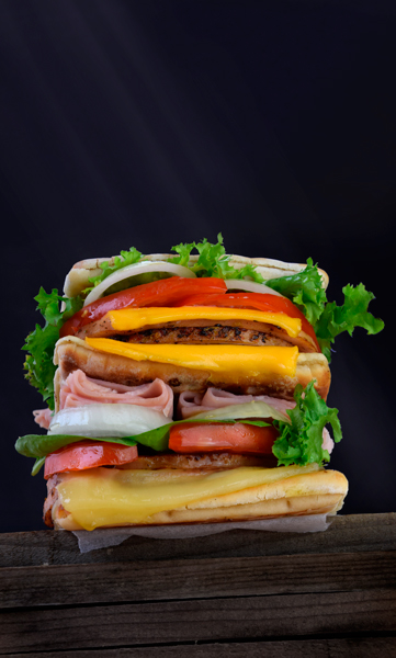 Sandwich de Jamón alto