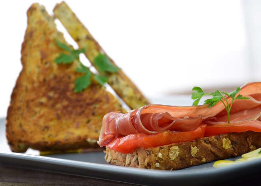 Tosta de Jamón perfil