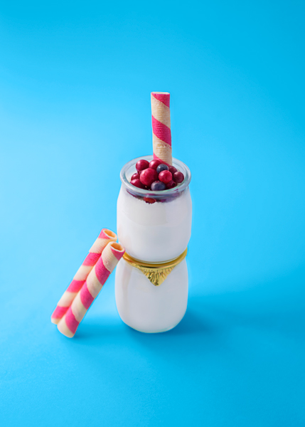 Yogur Natural con Frutos Rojos
